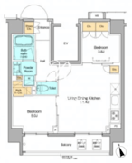 プラウドフラット上野松が谷 401 間取り図