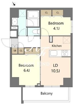 エスレジデンス板橋大山ブリム 202 間取り図