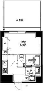 市ヶ谷仲之町ヒルズ N-601 間取り図