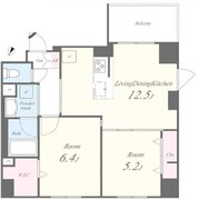 サントゥール駒込 401 間取り図
