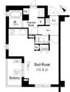 パークキューブ学芸大学 301 間取り図
