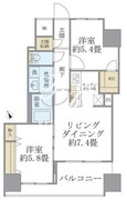 エミリブ東長崎 701 間取り図