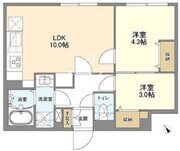 ウェルスクエア新宿戸山 301 間取り図
