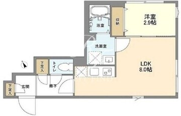 ウェルスクエア馬込2 204 間取り図