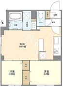 ウェルスクエア馬込2 101 間取り図