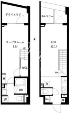 JMFレジデンス世田谷三宿 214 間取り図
