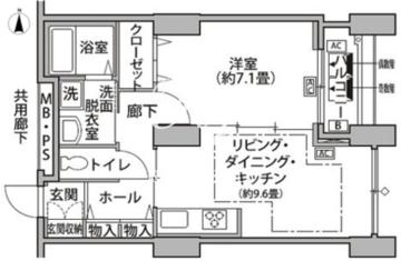 東雲キャナルコートCODAN 14-203 間取り図
