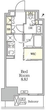 ザ・パークハビオ大森山王 1307 間取り図