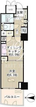 ゲートシティ大崎サウスパークタワー 307 間取り図