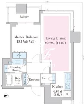 中野ステーションレジデンス 520 間取り図