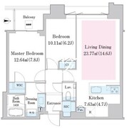 中野ステーションレジデンス 3007 間取り図