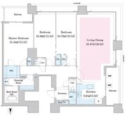 中野ステーションレジデンス 3205 間取り図