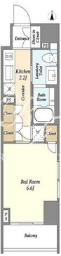 コンフォリア門前仲町 807 間取り図