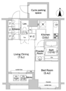 コンフォリア新川 405 間取り図
