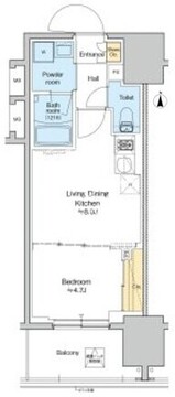 プラウドフラット錦糸町ウエスト 403 間取り図