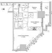 プラウドフラット錦糸町ウエスト 1304 間取り図