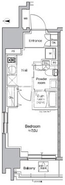 プラウドフラット錦糸町ウエスト 407 間取り図