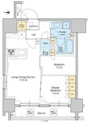 プラウドフラット錦糸町ウエスト 1306 間取り図