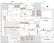 パークホームズ南池袋 604 間取り図
