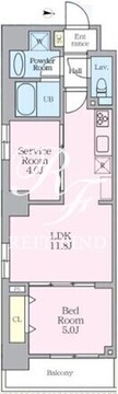 ロレーヌ東陽 802 間取り図