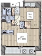 麻布十番テラス 401 間取り図