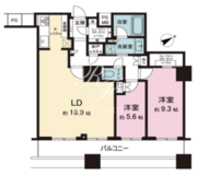 ザ・パークハウス西新宿タワー60 5212 間取り図