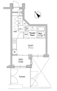 コンフォリア原宿 104 間取り図