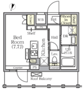 アークマーク世田谷砧 504 間取り図
