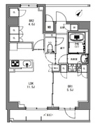 エスレジデンス日本橋馬喰町 1001 間取り図