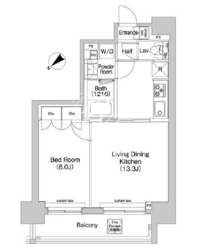 コンフォリア三田イースト 1201 間取り図