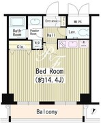 ワッツ白金 206 間取り図