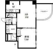 モンテヴェルデ神楽坂弐番館 603 間取り図
