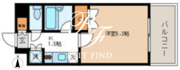 ステーションフロント両国 202 間取り図