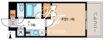 ステーションフロント両国 802 間取り図