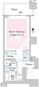 中野ステーションレジデンス 411 間取り図