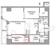 コンフォリア・リヴ平井ミューティオ 102 間取り図