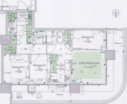 晴海フラッグ PARK-T-18階72.76㎡ 間取り図