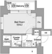 コンフォリア・リヴ森下ＭＵＴＩＯ 902 間取り図