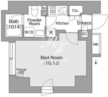 コンフォリア・リヴ森下ＭＵＴＩＯ 204 間取り図