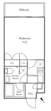 THE LUDLOW NAKAMEGURO 303 間取り図