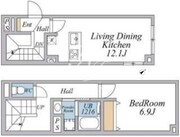 リーガランド武蔵小山アネックス 103 間取り図