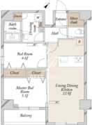SPコート尾久サウス 1001 間取り図