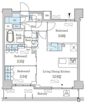 JP noie 西蒲田 1202 間取り図