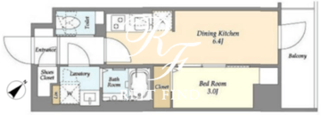 グランカーサ平井 506 間取り図