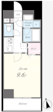 アンティエメゾン 302 間取り図