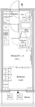 ザ・パークハビオ北千住 1311 間取り図