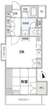 コンフォート文京小石川 307 間取り図
