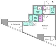 レジディア蒲田 805 間取り図