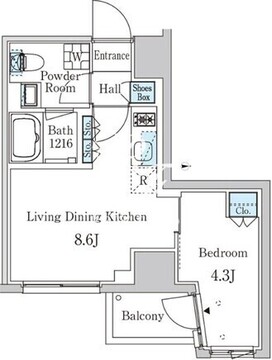 ザ・ライオンズフォーシア外神田 505 間取り図
