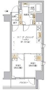 リビオメゾン新宿ウエスト 202 間取り図